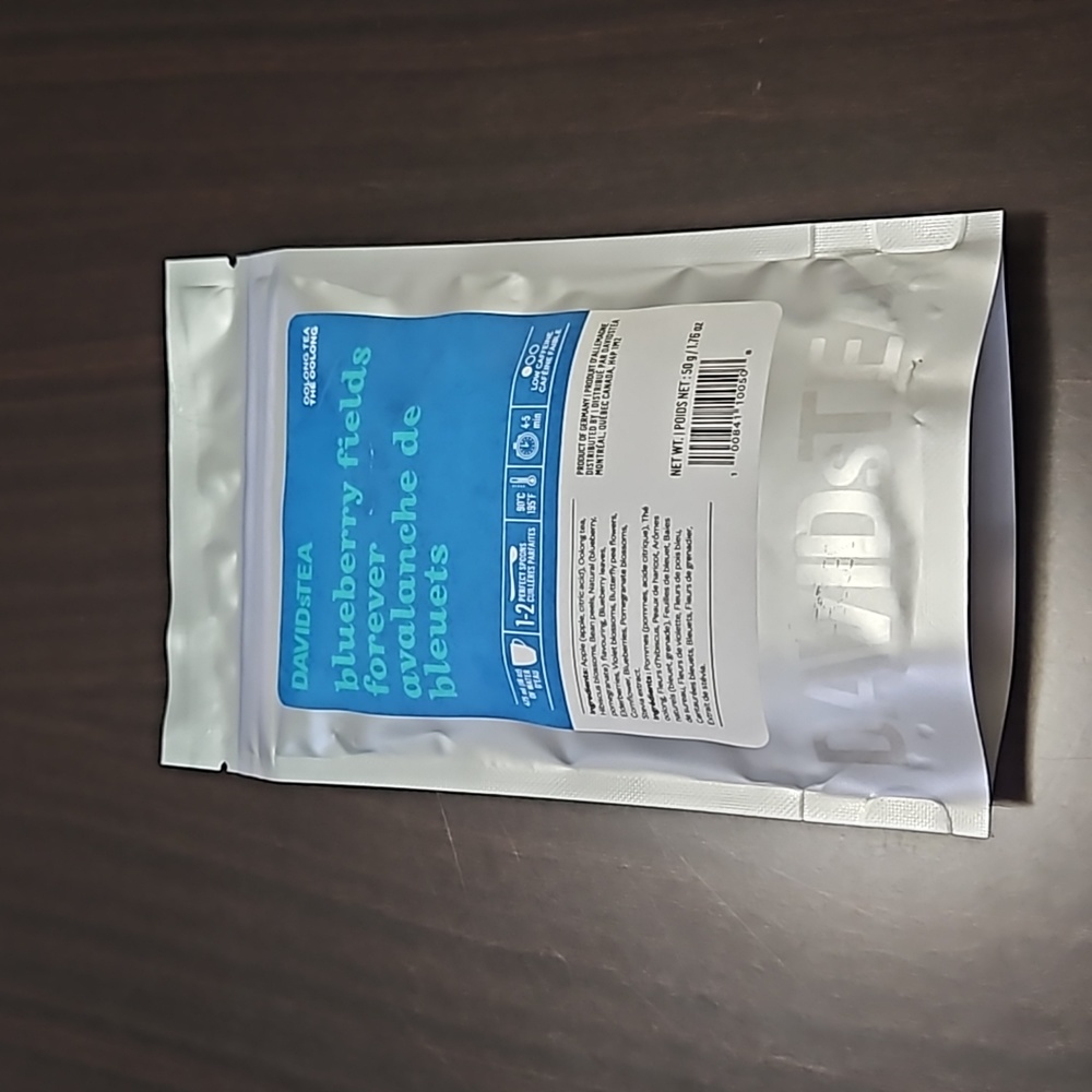2/$20 Sealed Davidstea BLUEBERRY FIELDS FOREVER 50g Loose Leaf Davids Tea